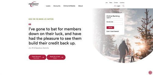 Portfolio Site Centricity Credit Union